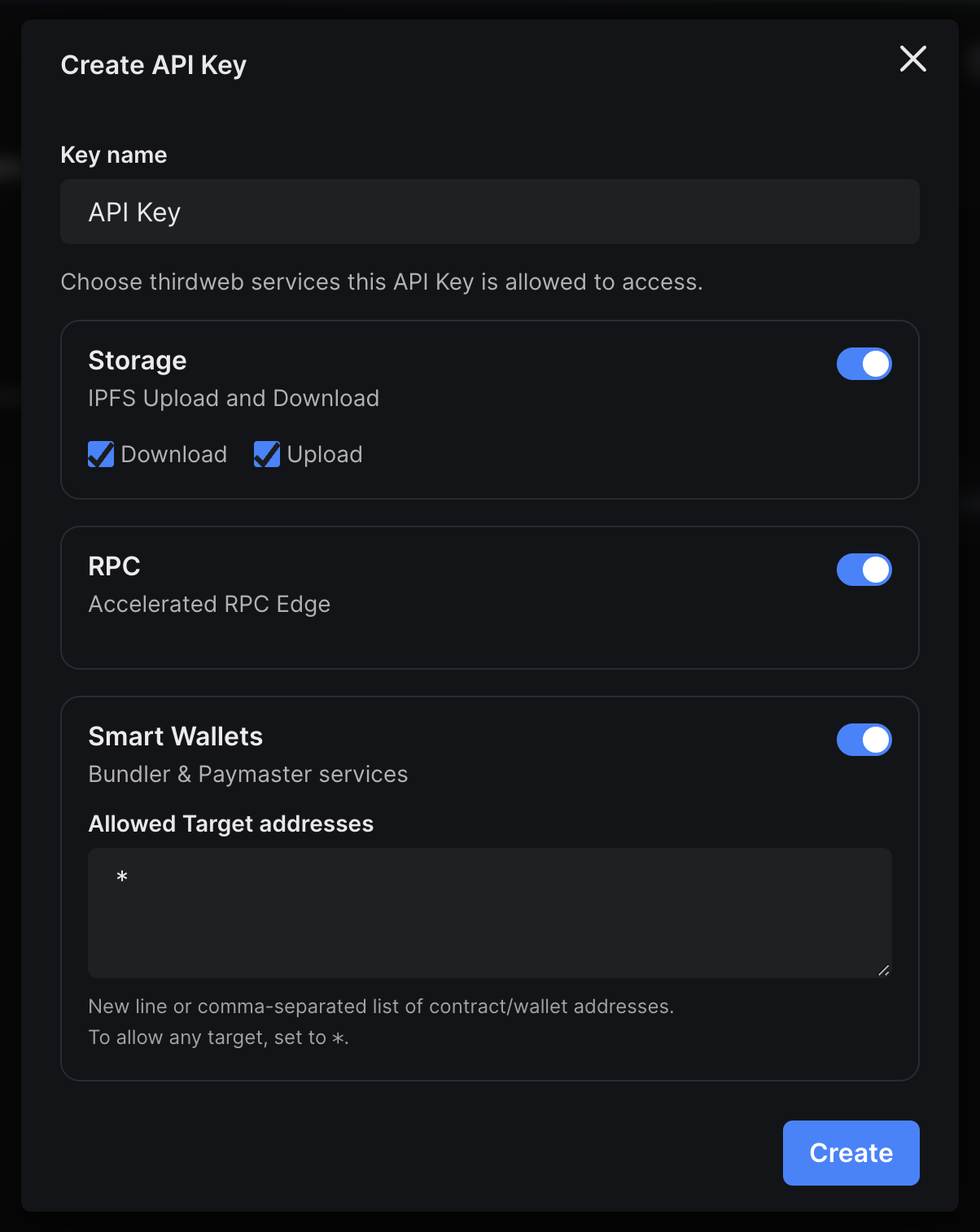 Create an API Key