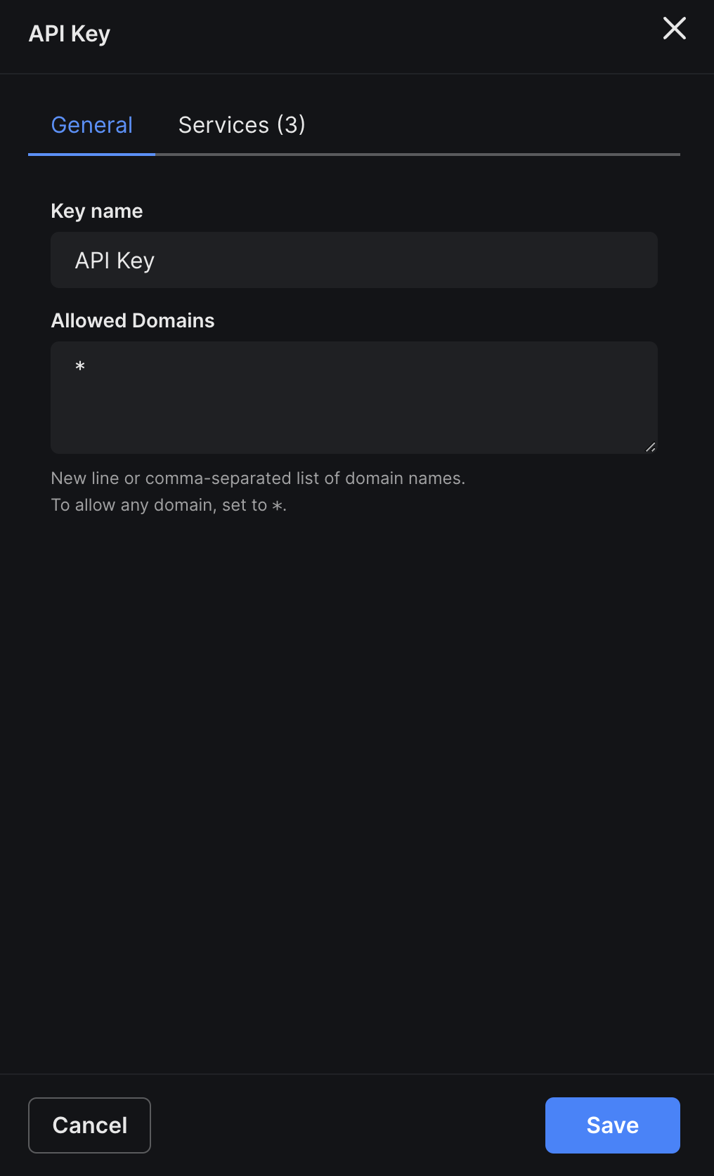 Edit an API Key